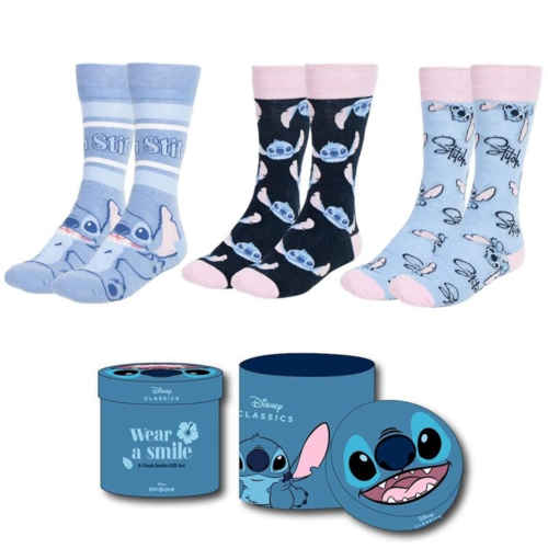 Pack 3 Calcetines Stitch Talla 36/43