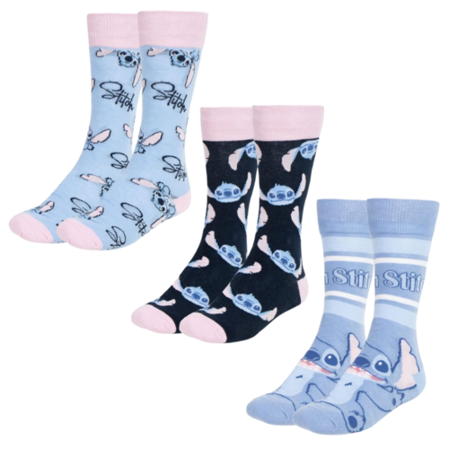 Pack 3 Calcetines Stitch Talla 36/43