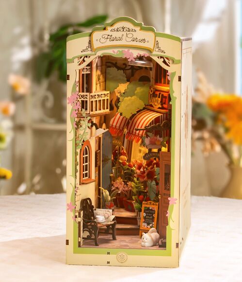 Kit Rincón Separador de Libros 3D Florar Corner