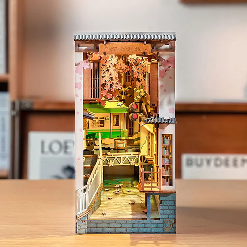 Rolife Book Nook 3D Sakura Densya 340pzs