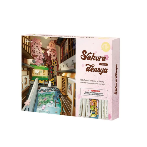 Rolife Book Nook 3D Sakura Densya 340pzs