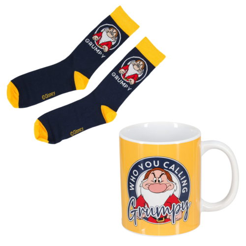 Taza y Calcetines Enanito Gruñón Blancanieves Disney