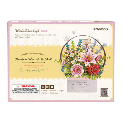Rowood Puzzle 3D Cesta de Flores