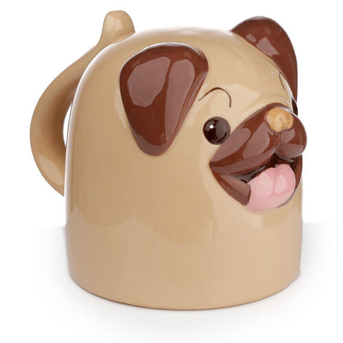 Taza 3D Upside Down Mug Perro Carlino 590ml