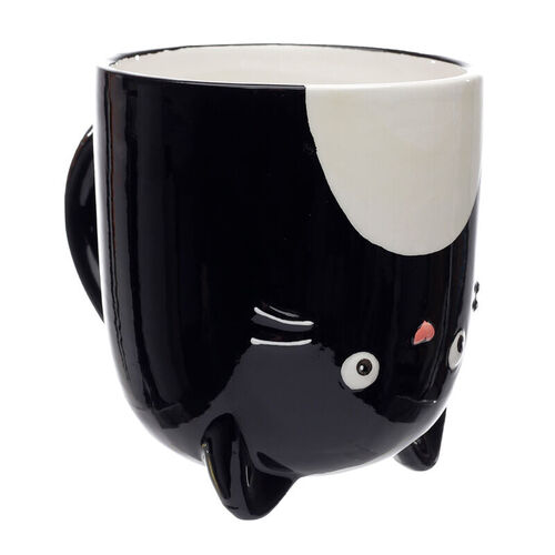 Taza 3D Upside Down Gato 500ml
