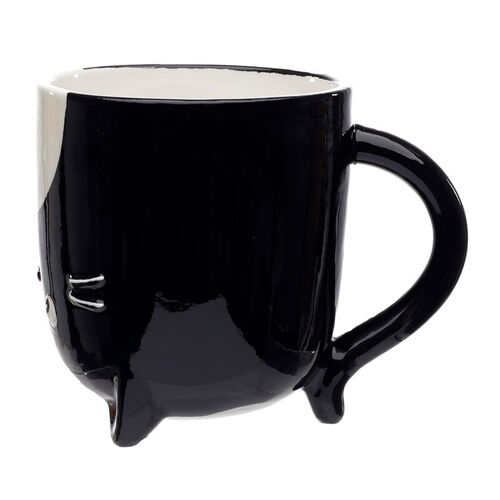 Taza 3D Upside Down Gato 500ml