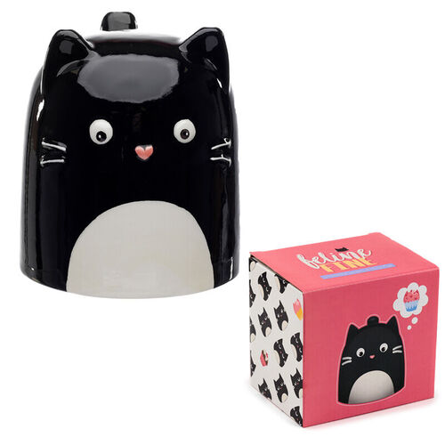 Taza 3D Upside Down Gato 500ml