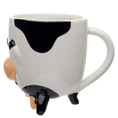 Taza 3D Upside Down Vaca 500ml