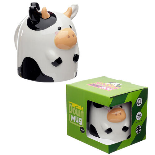 Taza 3D Upside Down Vaca 500ml
