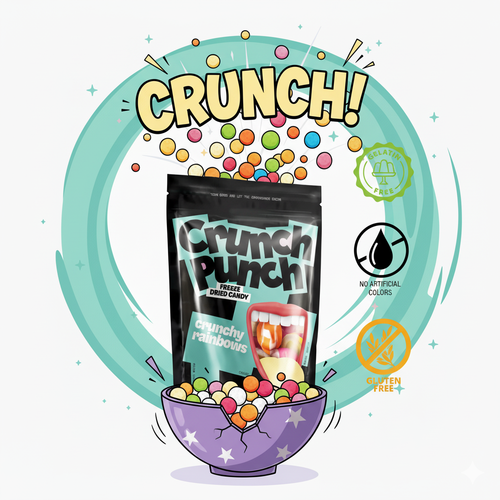 Crunch Punch Sour Crunchy Rainbows 100g (Liofilizadas)