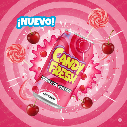 Candy Fresh Piruleta Cherry 33cl